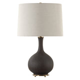 Lighting Rimini Black Glaze Table Lamp