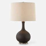 Lighting Rimini Black Glaze Table Lamp