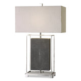 Lighting Sakana Gray Textured Table Lamp