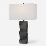Lighting Sanderson Metallic Charcoal Table Lamp