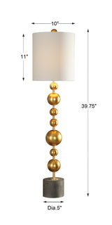 Lighting Selim Gold Buffet Lamp