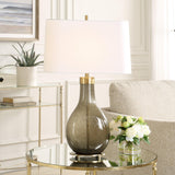 Lighting Shyla Dark Glass Table Lamp