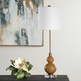 Lighting Sienna Caramel Glass Buffet Lamp