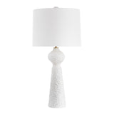 Lighting Sonata Textured White Table Lamp