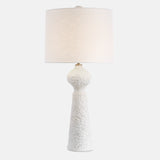 Lighting Sonata Textured White Table Lamp