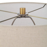 Lighting Spyglass Black Wood Grain Table Lamp