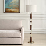 Lighting Stacked Wooden Floor Lamp