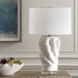 Lighting Stratified White Table Lamp