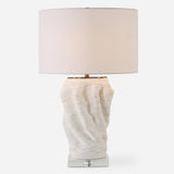 Lighting Stratified White Table Lamp
