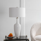Lighting Strauss White Ceramic Table Lamp