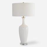 Lighting Strauss White Ceramic Table Lamp