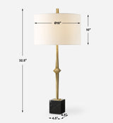 Lighting Suranne Antique Brass Table Lamp