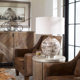 Lighting Tamula Distressed Ivory Table Lamp