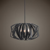 Lighting Thales Black Geometric 3 Light Pendant