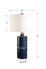 Lighting Thalia Royal Blue Table Lamp