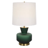 Lighting Trentino Dark Emerald Green Table Lamp
