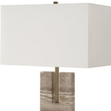 Lighting Turning Point Travertine Table Lamp