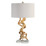 Lighting Twisted Vines Gold Table Lamp