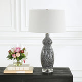 Lighting Velino Curvy Glass Table Lamp