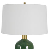 Lighting Verdell Green Table Lamp