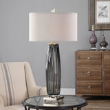 Lighting Vilminore Gray Glass Table Lamp