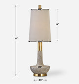 Lighting Volongo Stone Ivory Buffet Lamp