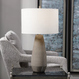 Lighting Volterra Taupe-Gray Table Lamp