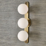 Droplet 3 Light Sconce // Brushed Antique Brass