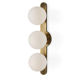 Droplet 3 Light Sconce // Brushed Antique Brass