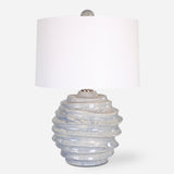 Lighting Waves Blue & White Accent Lamp