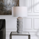 Lighting Waves Blue & White Table Lamp