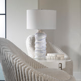 Lighting Waves Blue & White Table Lamp