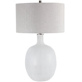 Lighting Whiteout Mottled Glass Table Lamp