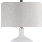 Lighting Whiteout Mottled Glass Table Lamp