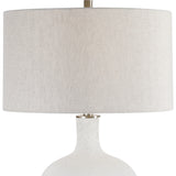 Lighting Whiteout Mottled Glass Table Lamp