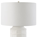 Lighting Window Pane White Table Lamp