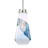 Lighting Windswept Blue & White 1 Light Mini Pendant