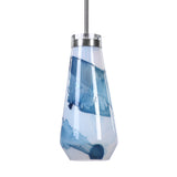 Lighting Windswept Blue & White 1 Light Mini Pendant