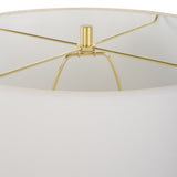Lighting Wrenley Ridged White Table Lamp
