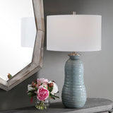 Lighting Zaila Light Blue Table Lamp