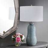 Lighting Zaila Light Blue Table Lamp