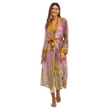 Loungewear Indian Summer Kimono Robe // Pink