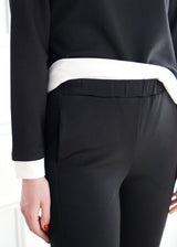 Loungewear Isabelle Butter Modal Fitted Flare Pants // Black