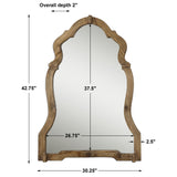 Mirror Agustin Light Walnut Mirror