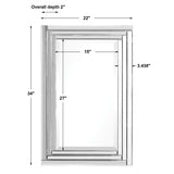 Mirror Alanna Frameless Vanity Mirror