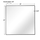 Mirror Alexo Black Square Mirror