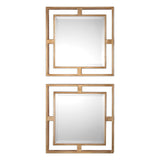 Mirror Allick Gold Square Mirrors S/2