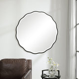 Mirror Aneta Black Round Mirror