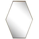 Mirror Ankara Brass Hexagon Mirror
