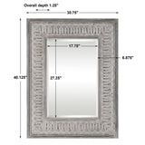 Mirror Argenton Aged Gray Rectangle Mirror